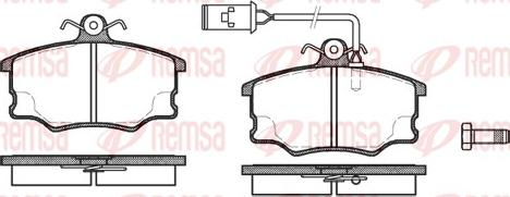 Remsa 0146.52 - Тормозные колодки, дисковые, комплект autospares.lv