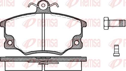 Remsa 0146.14 - Тормозные колодки, дисковые, комплект autospares.lv