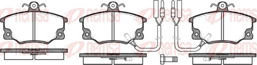 Remsa 0146.22 - Тормозные колодки, дисковые, комплект autospares.lv