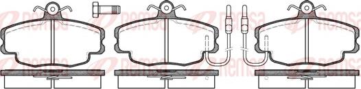 Remsa 0141.02 - Тормозные колодки, дисковые, комплект autospares.lv