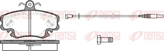 Remsa 0141.30 - Тормозные колодки, дисковые, комплект autospares.lv