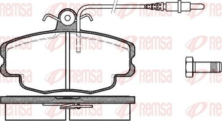 Remsa 0141.24 - Тормозные колодки, дисковые, комплект autospares.lv