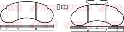 Remsa 0142.20 - Тормозные колодки, дисковые, комплект autospares.lv