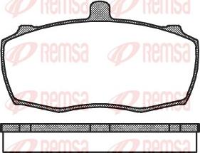 Remsa 0159.00 - Тормозные колодки, дисковые, комплект autospares.lv