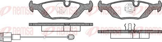 Remsa 0155.02 - Тормозные колодки, дисковые, комплект autospares.lv