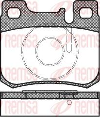 Remsa 0157.20 - Тормозные колодки, дисковые, комплект autospares.lv