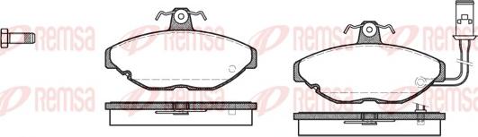 Remsa 0169.01 - Тормозные колодки, дисковые, комплект autospares.lv