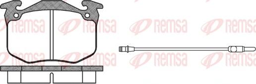 Remsa 0163.02 - Тормозные колодки, дисковые, комплект autospares.lv