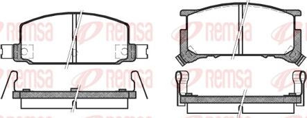 PBR DB326 - Тормозные колодки, дисковые, комплект autospares.lv