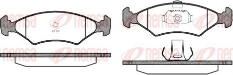 Remsa 0119.10 - Тормозные колодки, дисковые, комплект autospares.lv