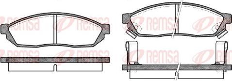 Remsa 0111.02 - Тормозные колодки, дисковые, комплект autospares.lv