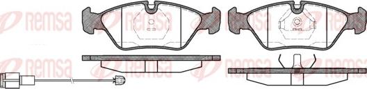 Remsa 0139.02 - Тормозные колодки, дисковые, комплект autospares.lv