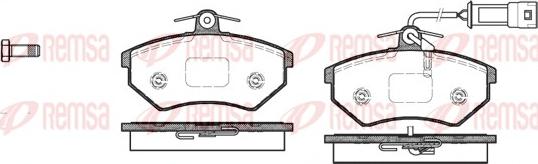 Remsa 0134.42 - Тормозные колодки, дисковые, комплект autospares.lv