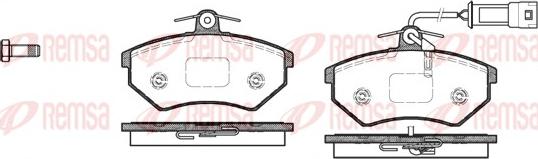 Remsa 0134.52 - Тормозные колодки, дисковые, комплект autospares.lv