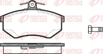 Remsa 0134.20 - Тормозные колодки, дисковые, комплект autospares.lv