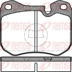 Remsa 0131.00 - Тормозные колодки, дисковые, комплект autospares.lv