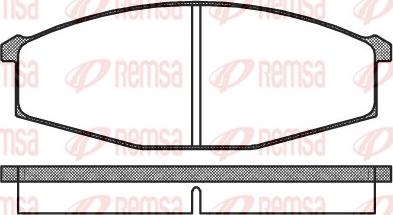 Remsa 0129.00 - Тормозные колодки, дисковые, комплект autospares.lv