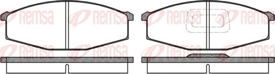 Remsa 0129.10 - Тормозные колодки, дисковые, комплект autospares.lv