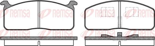 Remsa 0120.00 - Тормозные колодки, дисковые, комплект autospares.lv