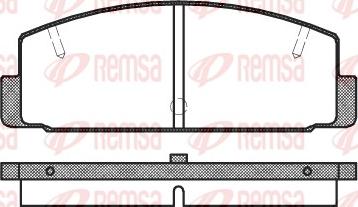 Remsa 0179.10 - Тормозные колодки, дисковые, комплект autospares.lv