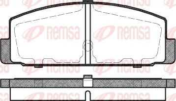 Remsa 0179.30 - Тормозные колодки, дисковые, комплект autospares.lv