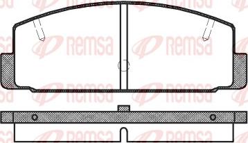 Remsa 0179.20 - Тормозные колодки, дисковые, комплект autospares.lv