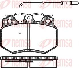 Remsa 0170.04 - Тормозные колодки, дисковые, комплект autospares.lv