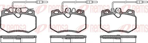 Remsa 0170.14 - Тормозные колодки, дисковые, комплект autospares.lv