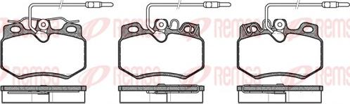 Remsa 0170.24 - Тормозные колодки, дисковые, комплект autospares.lv