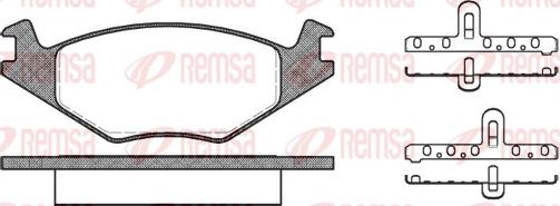 Remsa 0171.20 - Тормозные колодки, дисковые, комплект autospares.lv