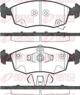 Remsa 0172.72 - Тормозные колодки, дисковые, комплект autospares.lv