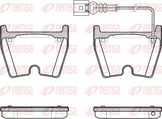 Remsa 0896.11 - Тормозные колодки, дисковые, комплект autospares.lv