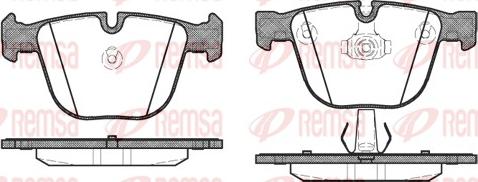 Remsa 0892.00 - Тормозные колодки, дисковые, комплект autospares.lv