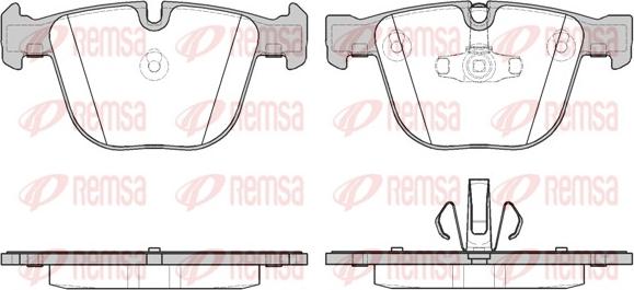 Remsa 0892.20 - Тормозные колодки, дисковые, комплект autospares.lv