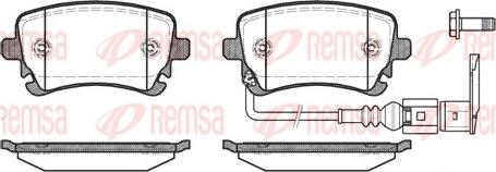 Remsa 0897.11 - Тормозные колодки, дисковые, комплект autospares.lv