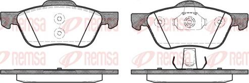 Remsa 0844.00 - Тормозные колодки, дисковые, комплект autospares.lv