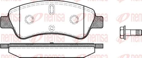 Remsa 0840.10 - Тормозные колодки, дисковые, комплект autospares.lv