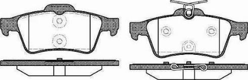 Remsa 842.40 - Тормозные колодки, дисковые, комплект autospares.lv