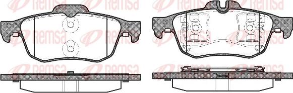 Remsa 0842.60 - Тормозные колодки, дисковые, комплект autospares.lv