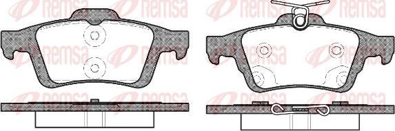 Remsa 0842.70 - Тормозные колодки, дисковые, комплект autospares.lv