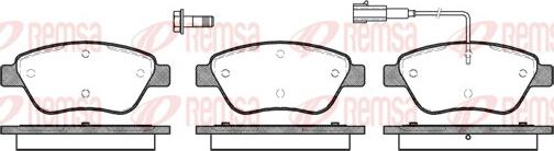 Remsa 0858.01 - Тормозные колодки, дисковые, комплект autospares.lv