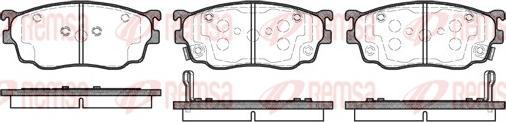 Remsa 0800.02 - Тормозные колодки, дисковые, комплект autospares.lv