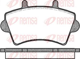 Remsa 0819.00 - Тормозные колодки, дисковые, комплект autospares.lv