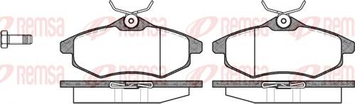 Remsa 0881.00 - Тормозные колодки, дисковые, комплект autospares.lv