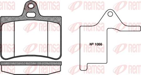 Remsa 0830.00 - Тормозные колодки, дисковые, комплект autospares.lv