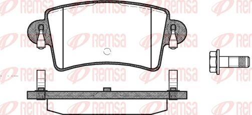 Remsa 0833.00 - Тормозные колодки, дисковые, комплект autospares.lv