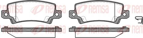 Remsa 0874.02 - Тормозные колодки, дисковые, комплект autospares.lv