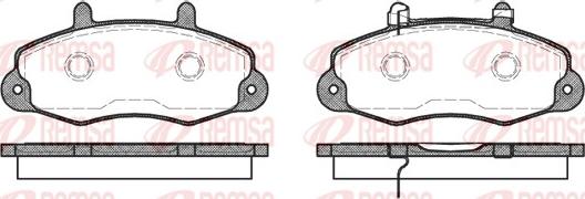 Remsa 0391.02 - Тормозные колодки, дисковые, комплект autospares.lv