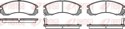 Remsa 0354.02 - Тормозные колодки, дисковые, комплект autospares.lv