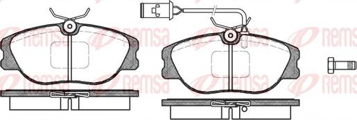 Remsa 0305.02 - Тормозные колодки, дисковые, комплект autospares.lv